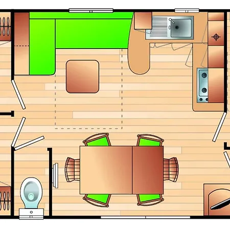 Les Gravelets 2etoiles Kamp alanı *